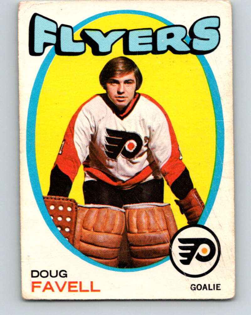 1971-72 O-Pee-Chee #72 Doug Favell Philadelphia Flyers V9177