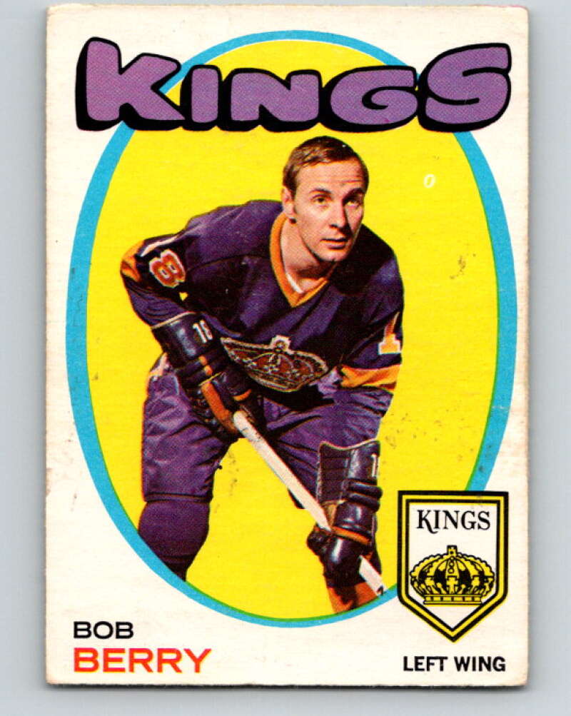 1971-72 O-Pee-Chee #76 Bob Berry RC Rookie Los Angeles Kings V9184