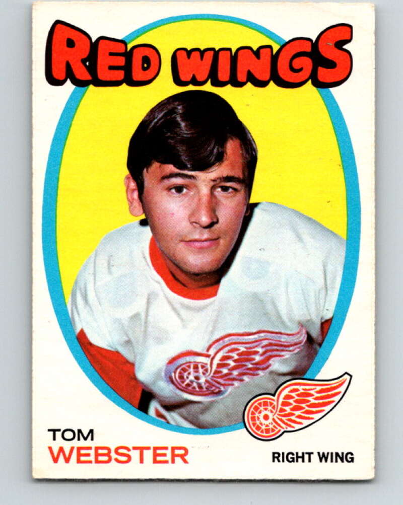 1971-72 O-Pee-Chee #78 Tom Webster Detroit Red Wings V9188