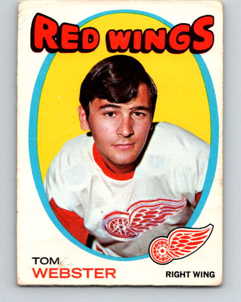 1971-72 O-Pee-Chee #78 Tom Webster Detroit Red Wings V9190