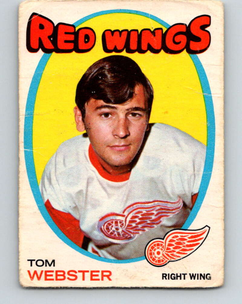 1971-72 O-Pee-Chee #78 Tom Webster Detroit Red Wings V9191