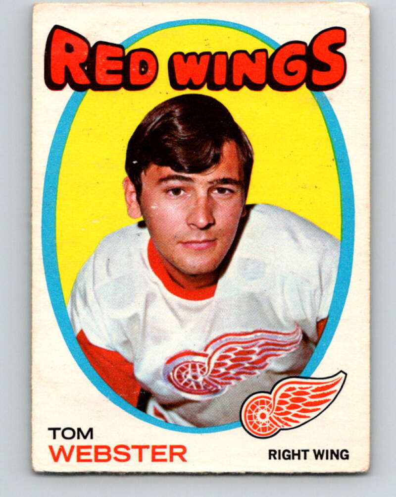 1971-72 O-Pee-Chee #78 Tom Webster Detroit Red Wings V9192