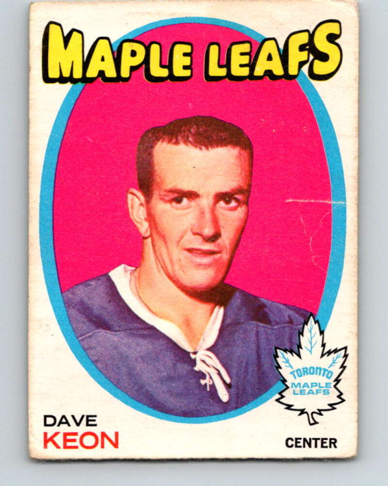 1971-72 O-Pee-Chee #80 Dave Keon Toronto Maple Leafs V9194