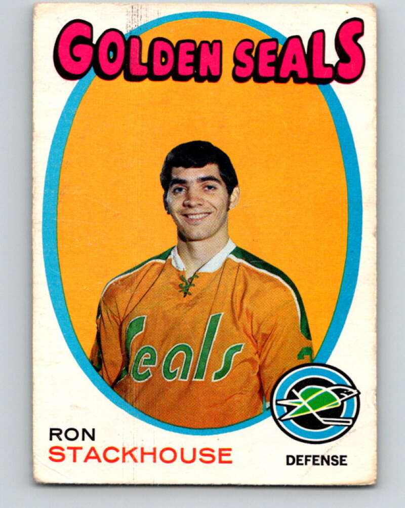 1971-72 O-Pee-Chee #83 Ron Stackhouse RC Rookie California Golden Seals V9198