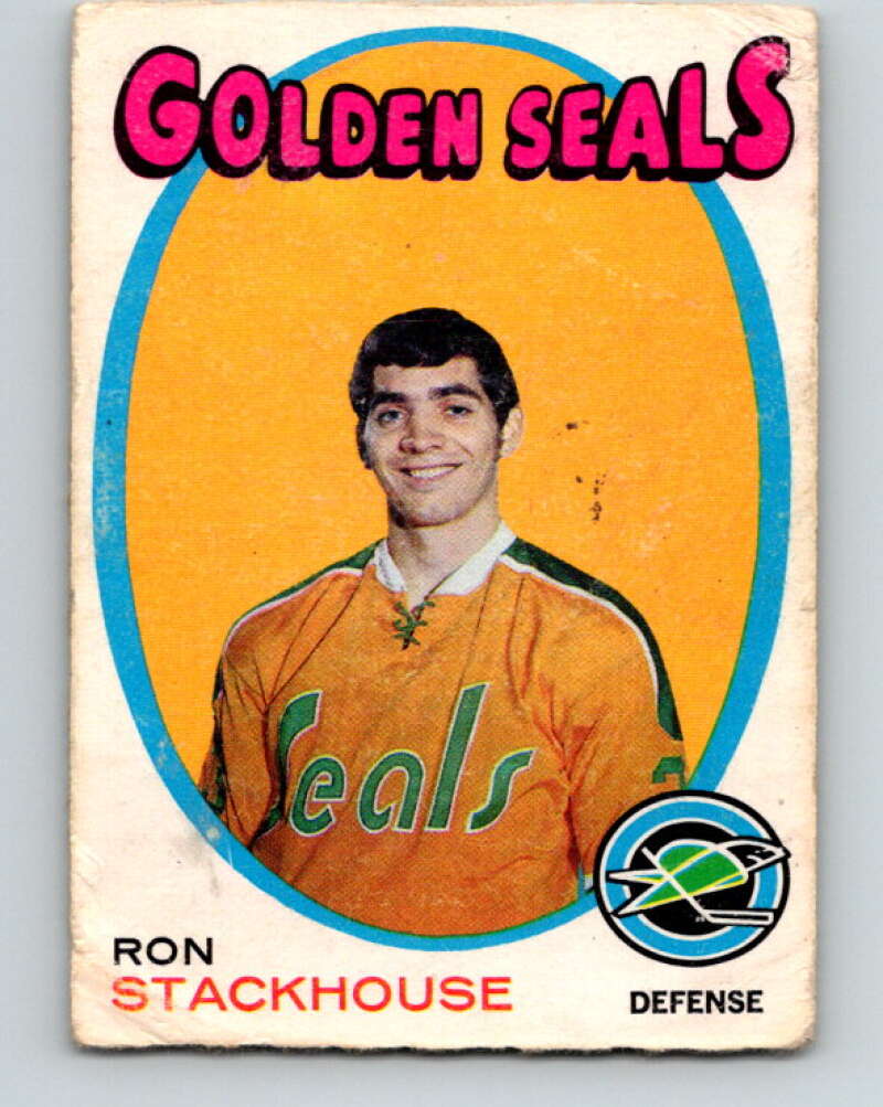 1971-72 O-Pee-Chee #83 Ron Stackhouse RC Rookie California Golden Seals V9199