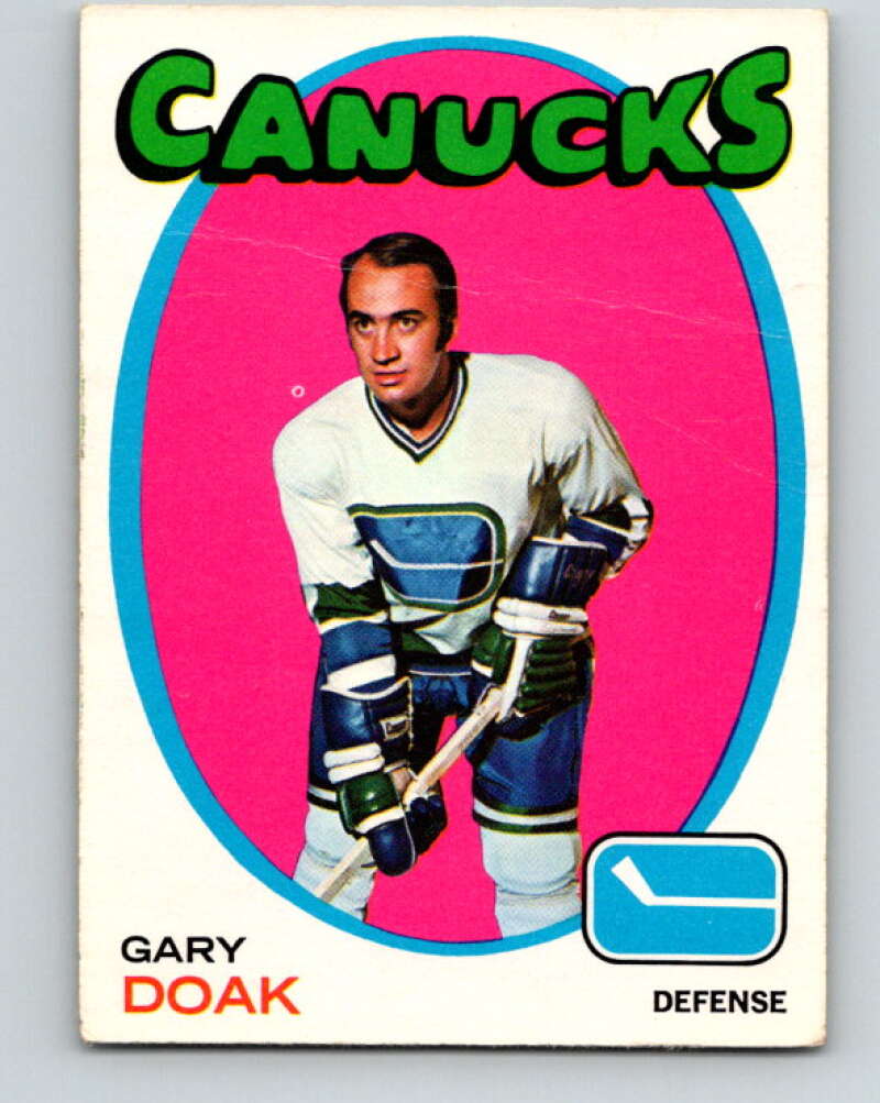 1971-72 O-Pee-Chee #87 Gary Doak Vancouver Canucks V9211