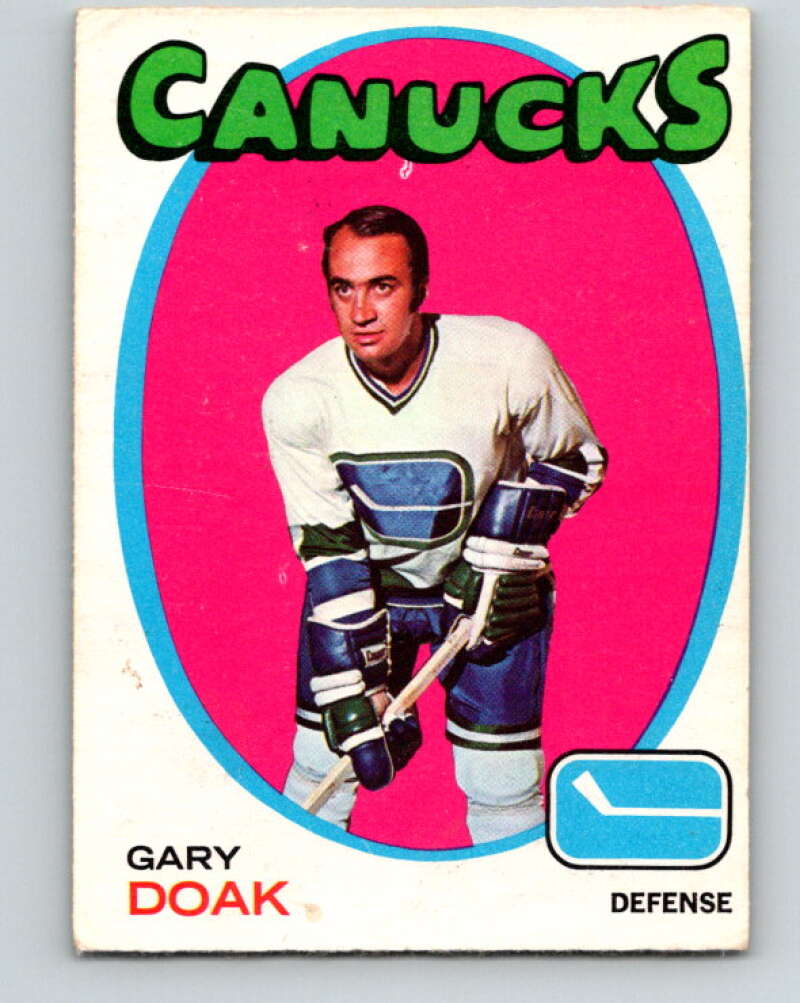 1971-72 O-Pee-Chee #87 Gary Doak Vancouver Canucks V9212