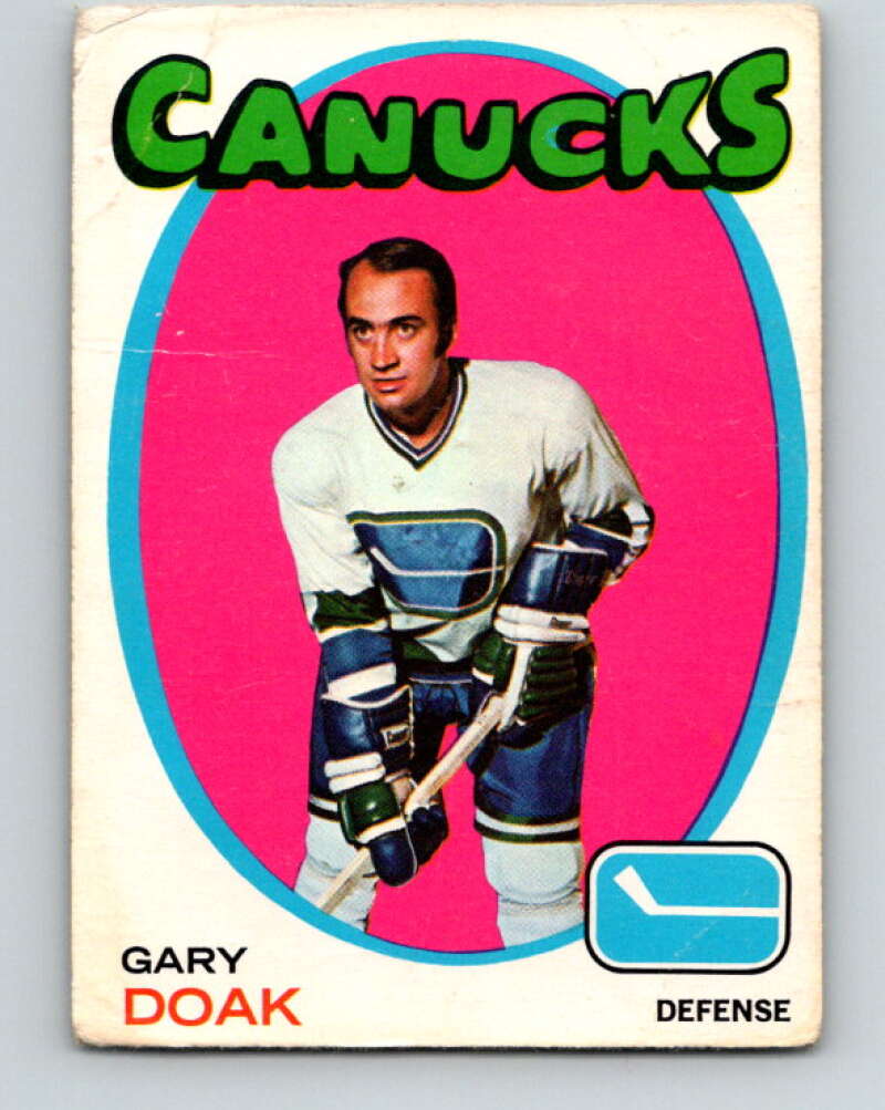 1971-72 O-Pee-Chee #87 Gary Doak Vancouver Canucks V9213