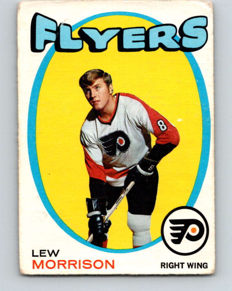 1971-72 O-Pee-Chee #89 Lew Morrison Philadelphia Flyers V9215
