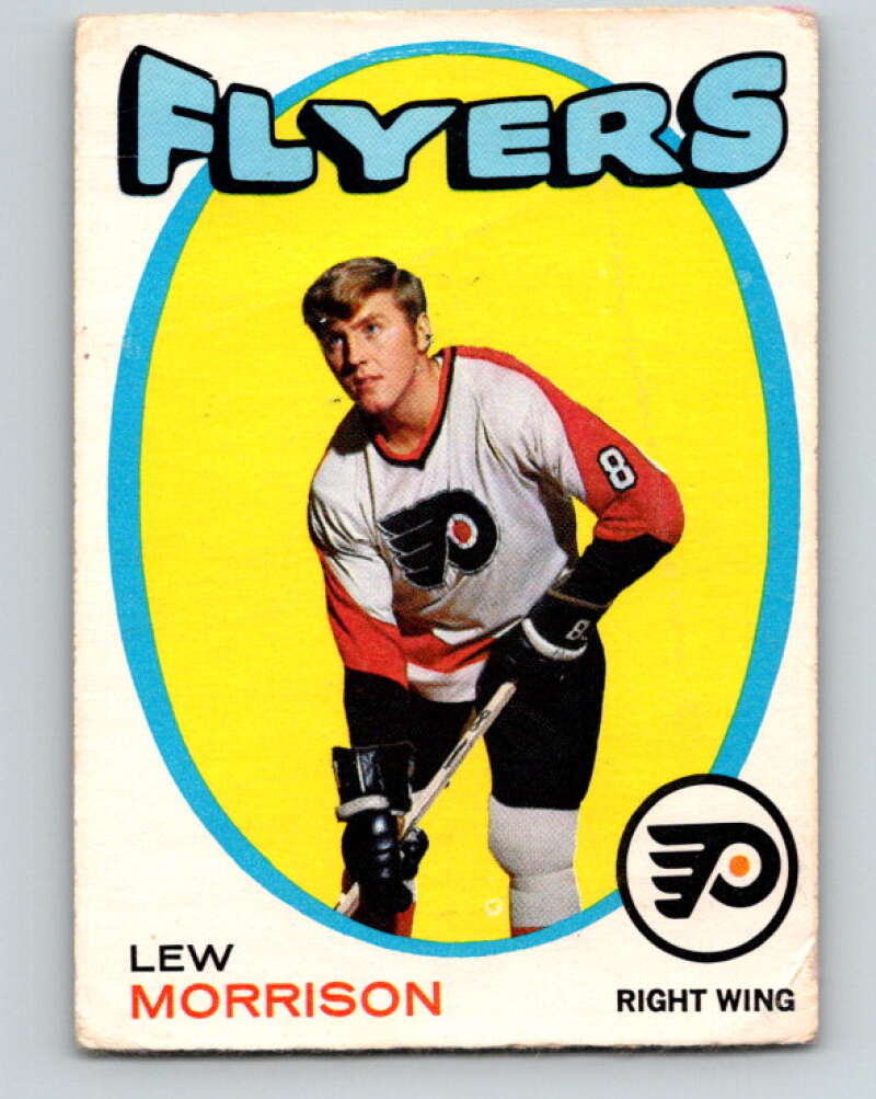 1971-72 O-Pee-Chee #89 Lew Morrison Philadelphia Flyers V9216