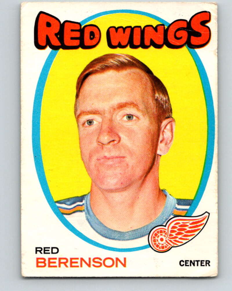 1971-72 O-Pee-Chee #91 Red Berenson Detroit Red Wings V9219