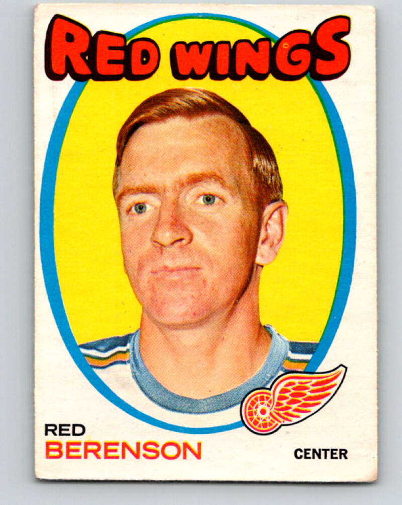 1971-72 O-Pee-Chee #91 Red Berenson Detroit Red Wings V9221
