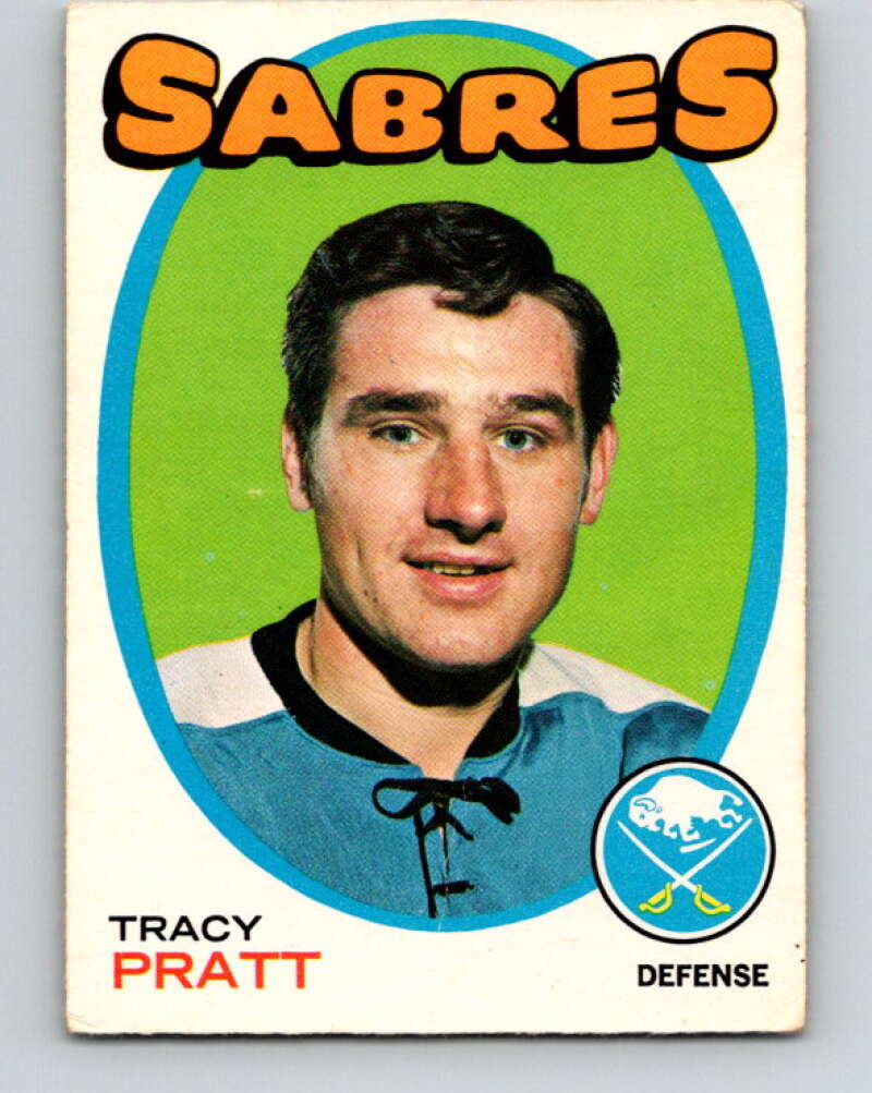 1971-72 O-Pee-Chee #107 Tracy Pratt Buffalo Sabres V9263