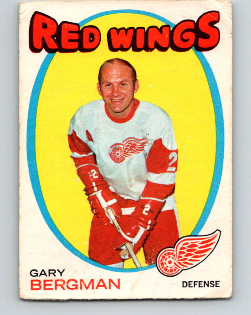 1971-72 O-Pee-Chee #119 Gary Bergman Detroit Red Wings V9286