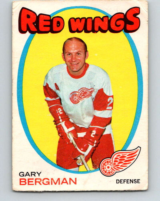 1971-72 O-Pee-Chee #119 Gary Bergman  Detroit Red Wings  V9286
