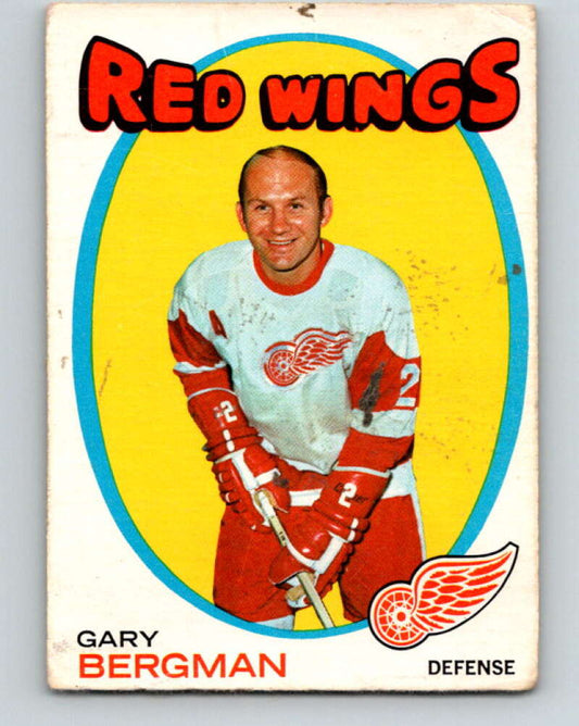 1971-72 O-Pee-Chee #119 Gary Bergman  Detroit Red Wings  V9287