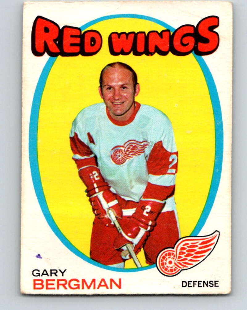 1971-72 O-Pee-Chee #119 Gary Bergman Detroit Red Wings V9288