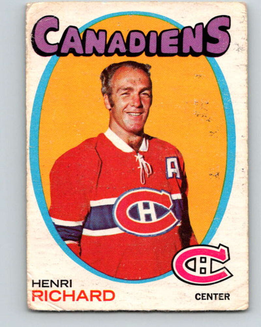 1971-72 O-Pee-Chee #120 Henri Richard  Montreal Canadiens  V9290