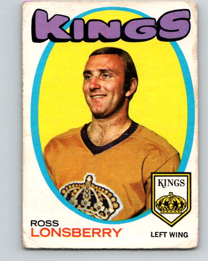 1971-72 O-Pee-Chee #121 Ross Lonsberry Los Angeles Kings V9292