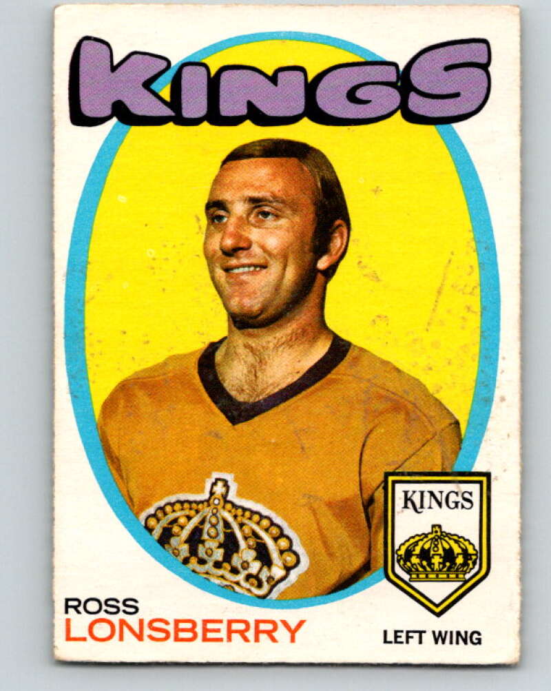 1971-72 O-Pee-Chee #121 Ross Lonsberry Los Angeles Kings V9293