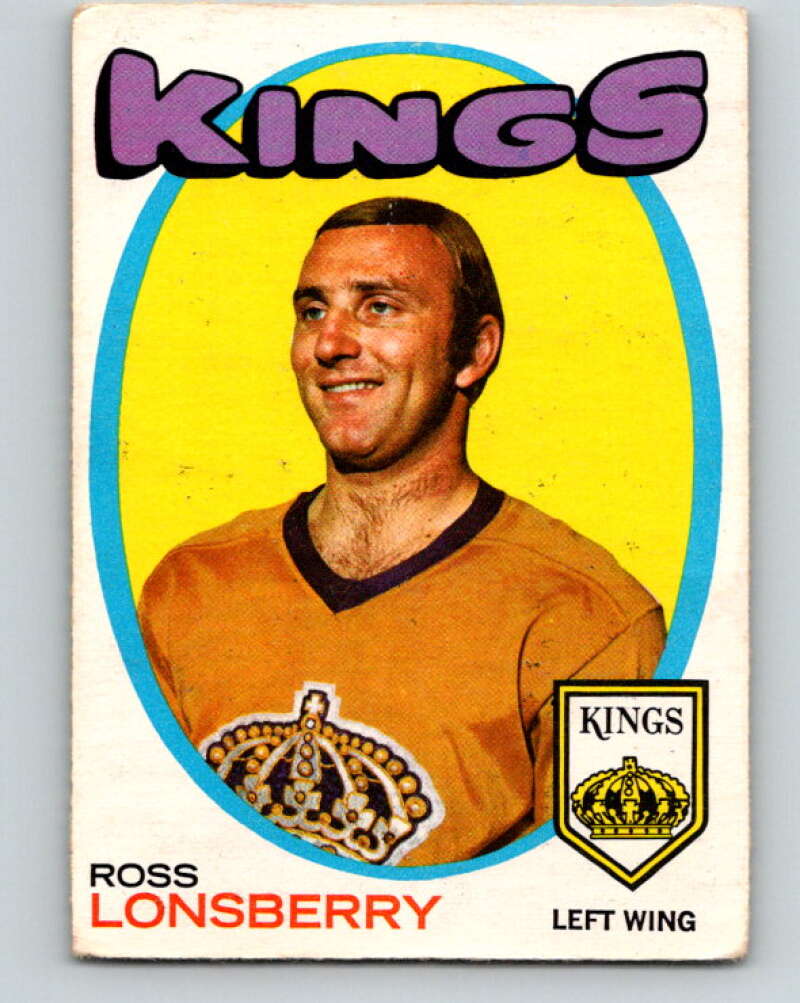 1971-72 O-Pee-Chee #121 Ross Lonsberry Los Angeles Kings V9294