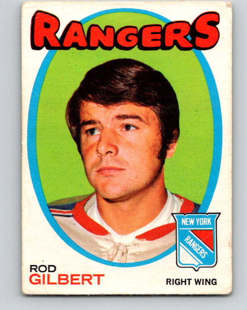 1971-72 O-Pee-Chee #123 Rod Gilbert New York Rangers V9298