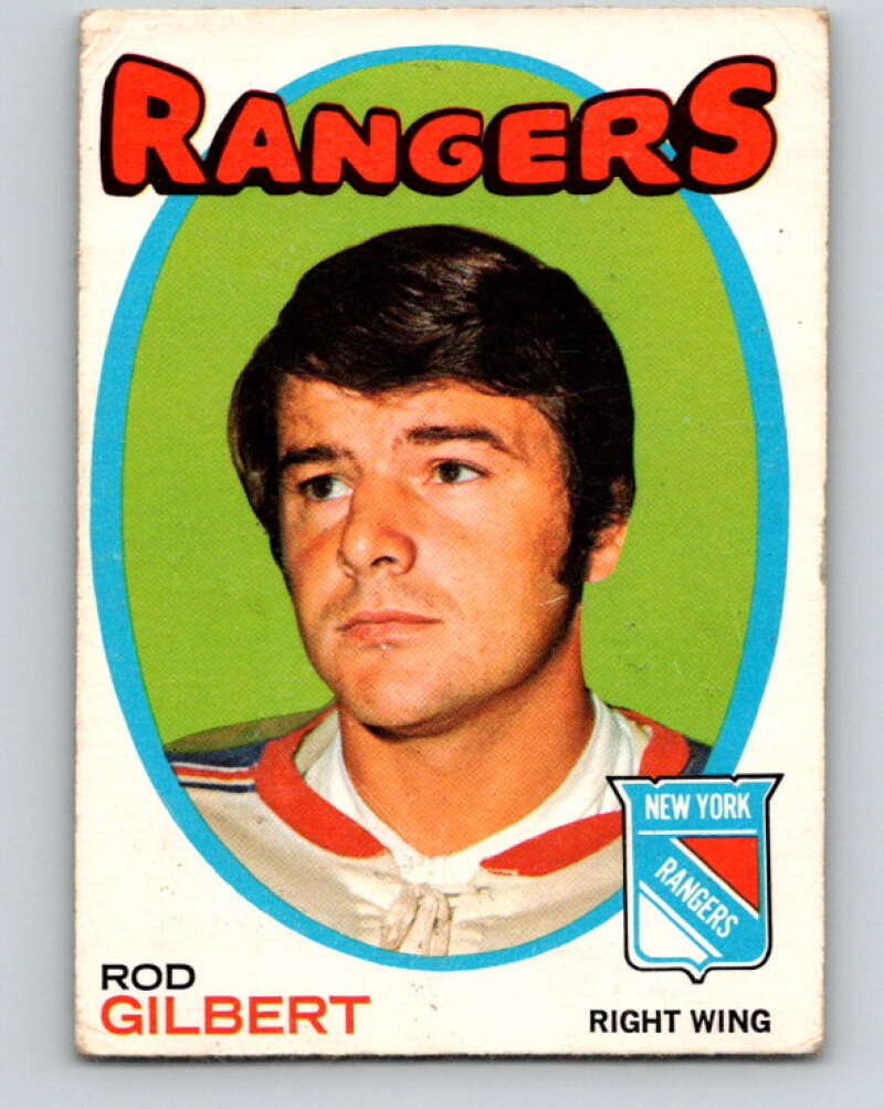 1971-72 O-Pee-Chee #123 Rod Gilbert New York Rangers V9299