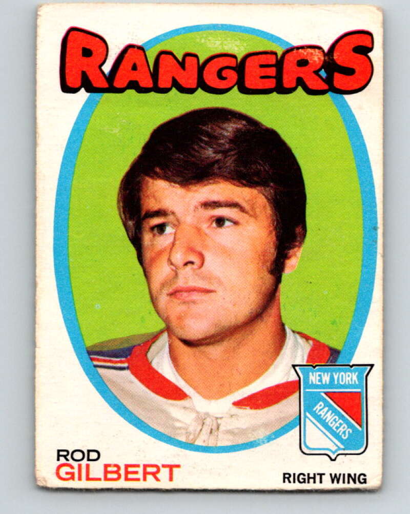 1971-72 O-Pee-Chee #123 Rod Gilbert New York Rangers V9300