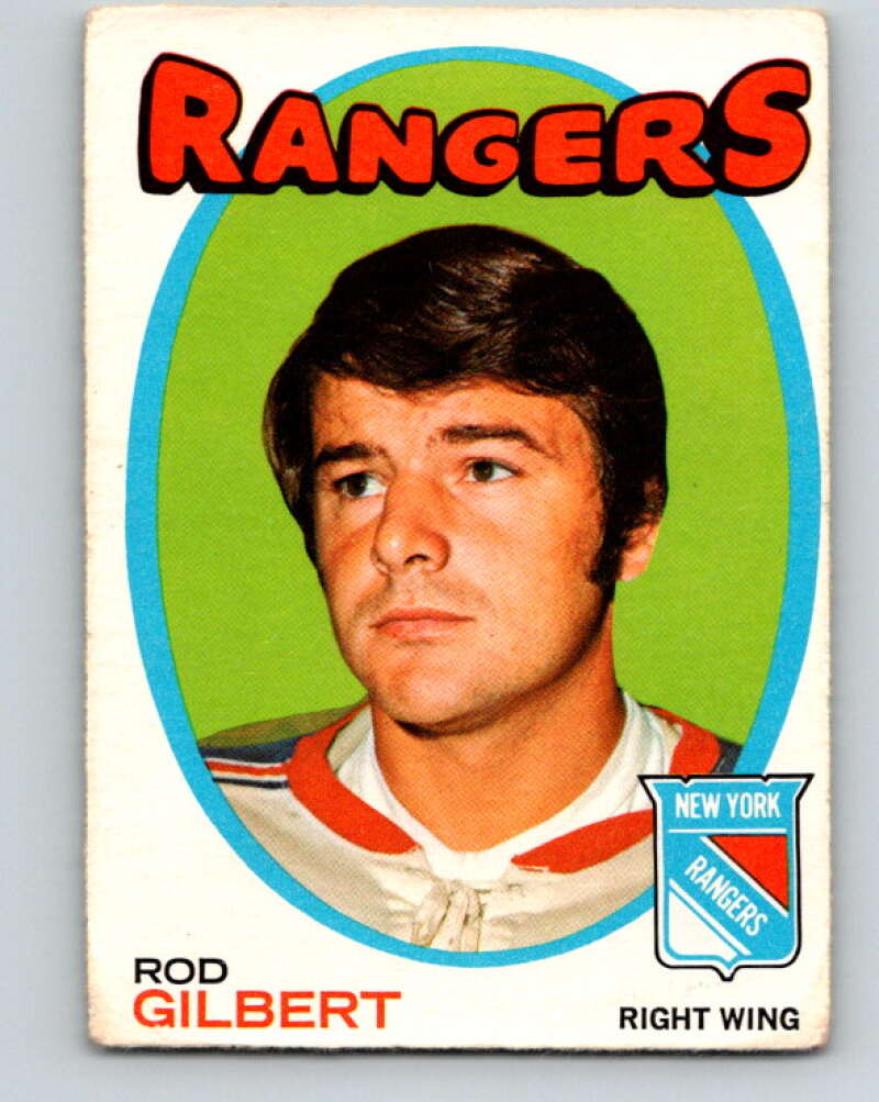 1971-72 O-Pee-Chee #123 Rod Gilbert New York Rangers V9302