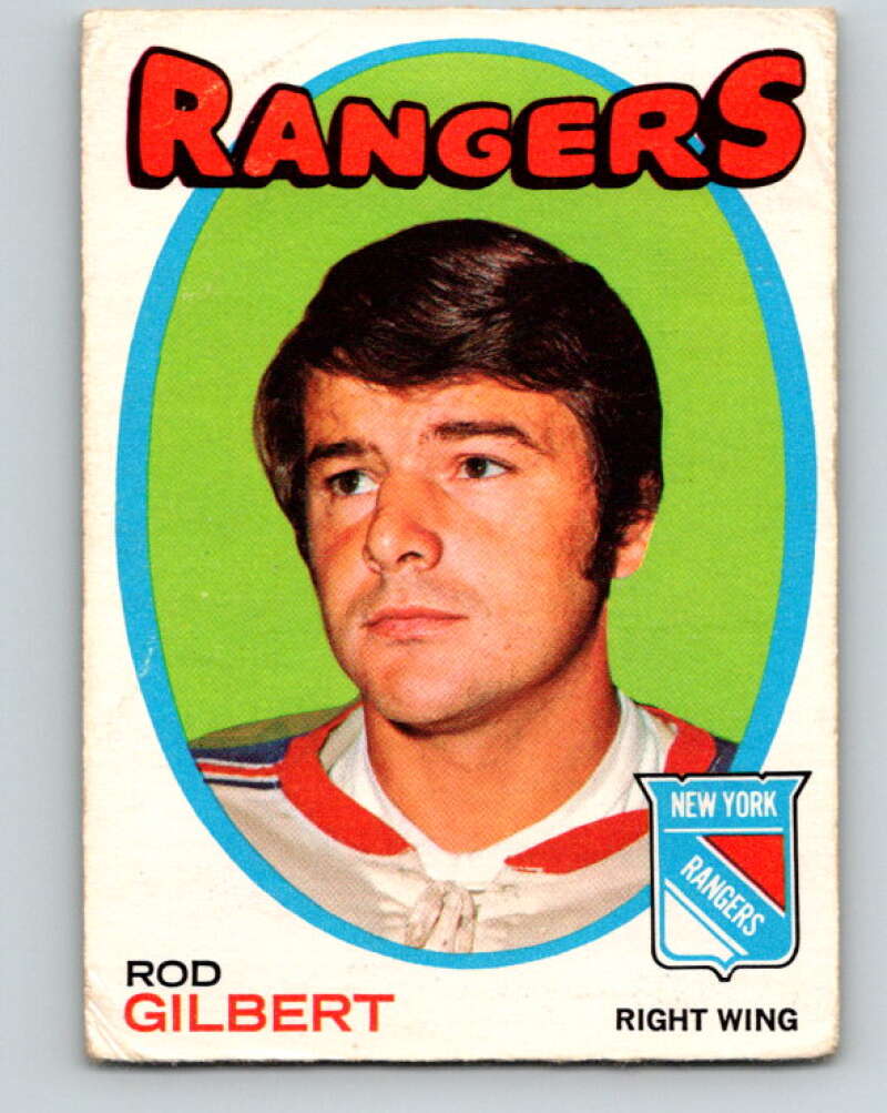 1971-72 O-Pee-Chee #123 Rod Gilbert New York Rangers V9303