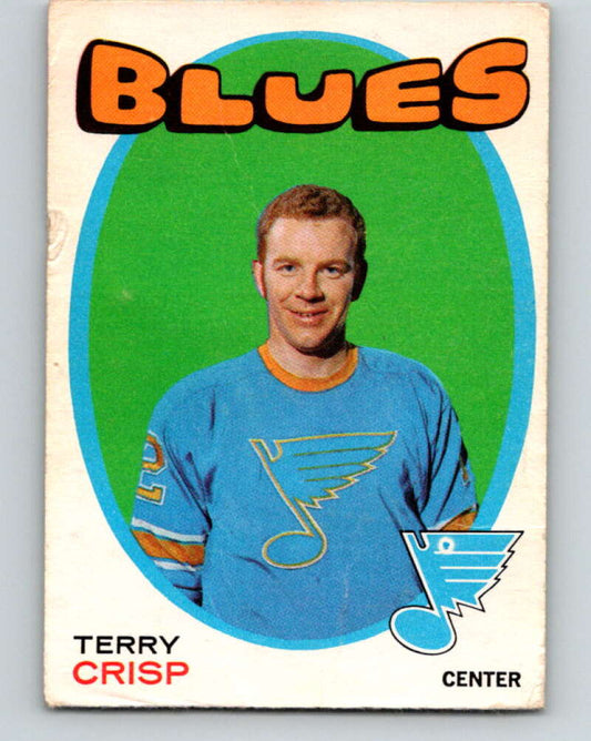 1971-72 O-Pee-Chee #127 Terry Crisp  RC Rookie St. Louis Blues  V9307