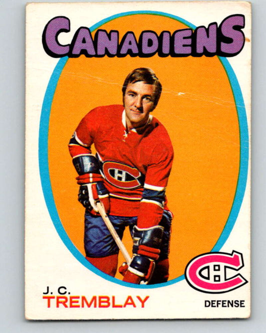 1971-72 O-Pee-Chee #130 J.C. Tremblay  Montreal Canadiens  V9311