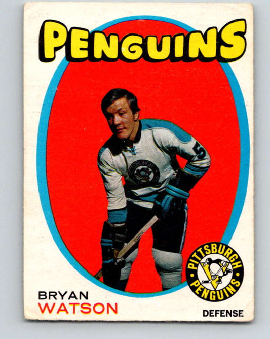 1971-72 O-Pee-Chee #132 Bryan Watson  Pittsburgh Penguins  V9315