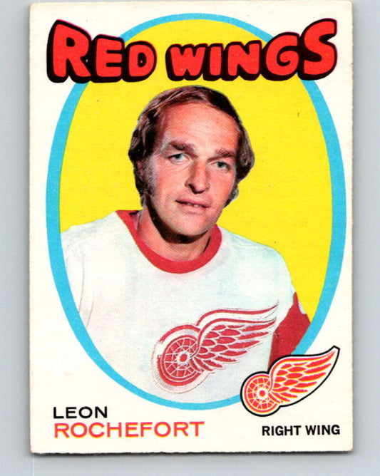 1971-72 O-Pee-Chee #135 Leon Rochefort  Detroit Red Wings  V9321