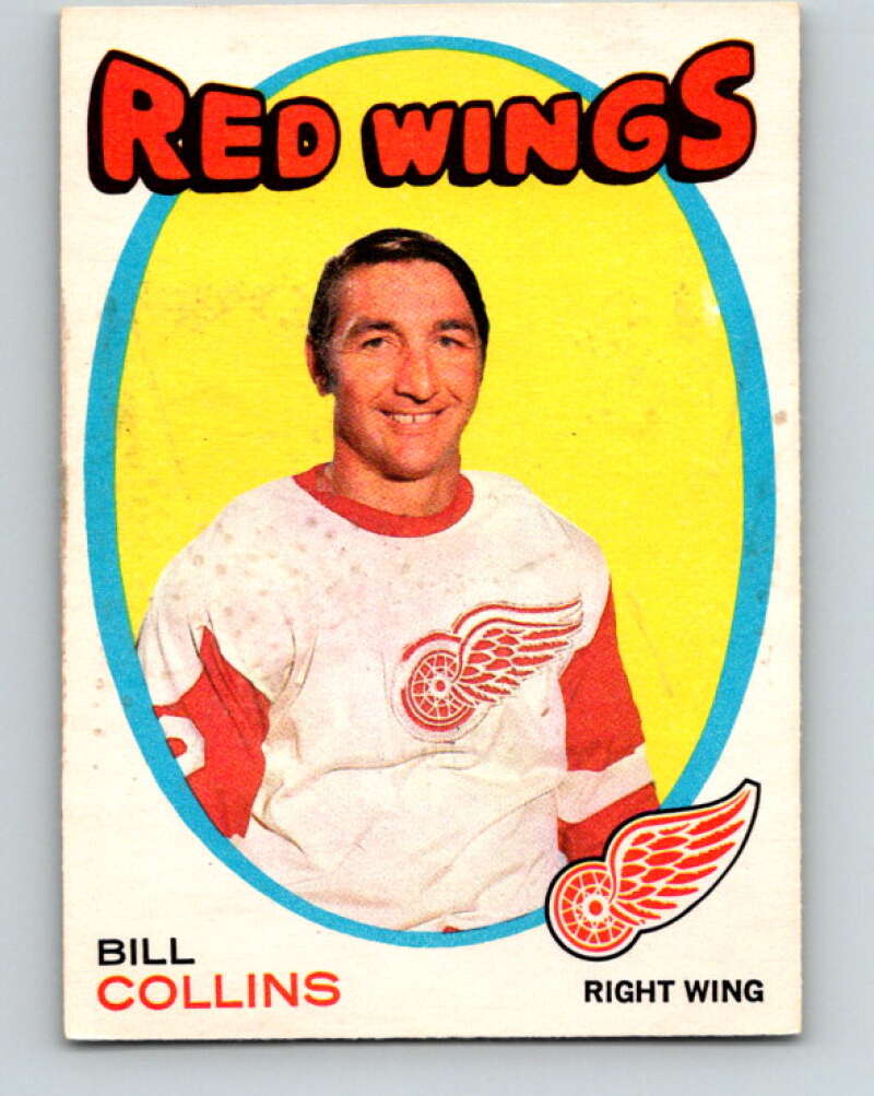 1971-72 O-Pee-Chee #139 Bill Collins Detroit Red Wings V9339