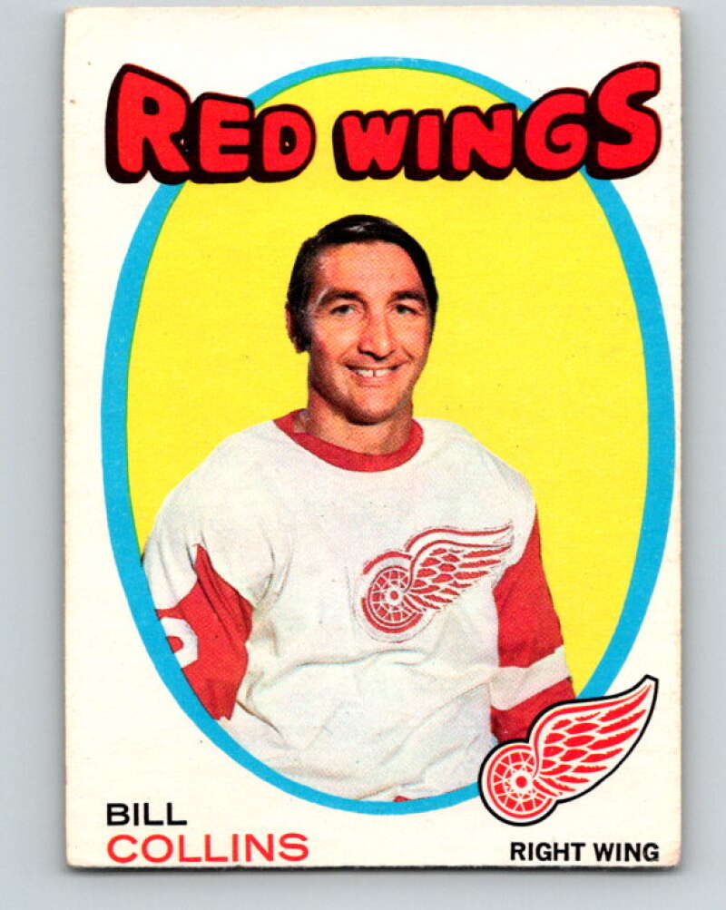 1971-72 O-Pee-Chee #139 Bill Collins Detroit Red Wings V9341