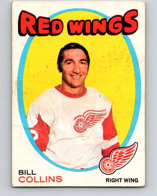 1971-72 O-Pee-Chee #139 Bill Collins  Detroit Red Wings  V9342