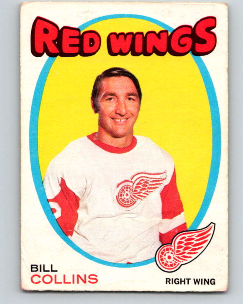 1971-72 O-Pee-Chee #139 Bill Collins Detroit Red Wings V9343