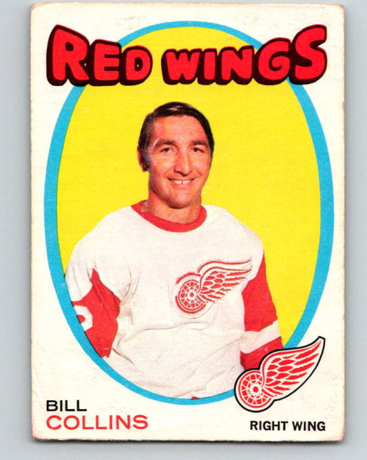 1971-72 O-Pee-Chee #139 Bill Collins  Detroit Red Wings  V9343
