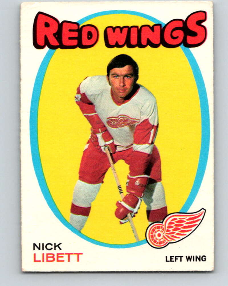 1971-72 O-Pee-Chee #140 Nick Libett Detroit Red Wings V9348