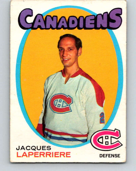 1971-72 O-Pee-Chee #144 Jacques Laperriere  Montreal Canadiens  V9362