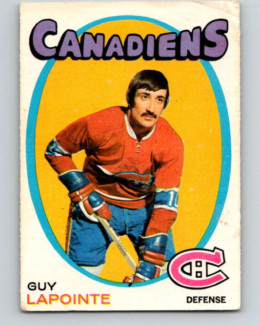 1971-72 O-Pee-Chee #145 Guy Lapointe  Montreal Canadiens  V9366