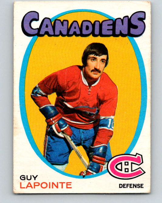 1971-72 O-Pee-Chee #145 Guy Lapointe  Montreal Canadiens  V9367