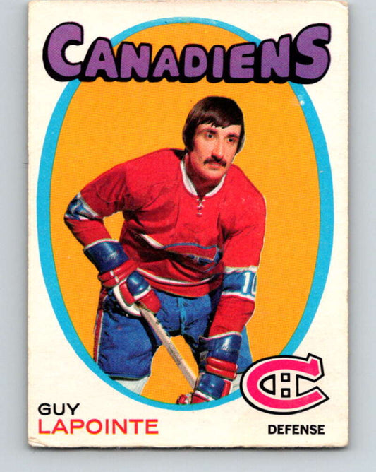 1971-72 O-Pee-Chee #145 Guy Lapointe  Montreal Canadiens  V9368