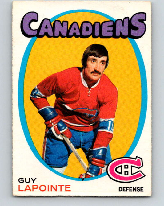 1971-72 O-Pee-Chee #145 Guy Lapointe  Montreal Canadiens  V9369