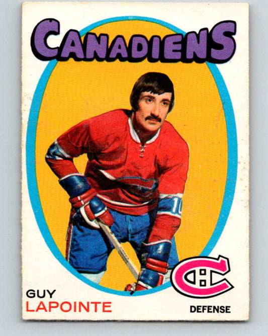 1971-72 O-Pee-Chee #145 Guy Lapointe  Montreal Canadiens  V9370