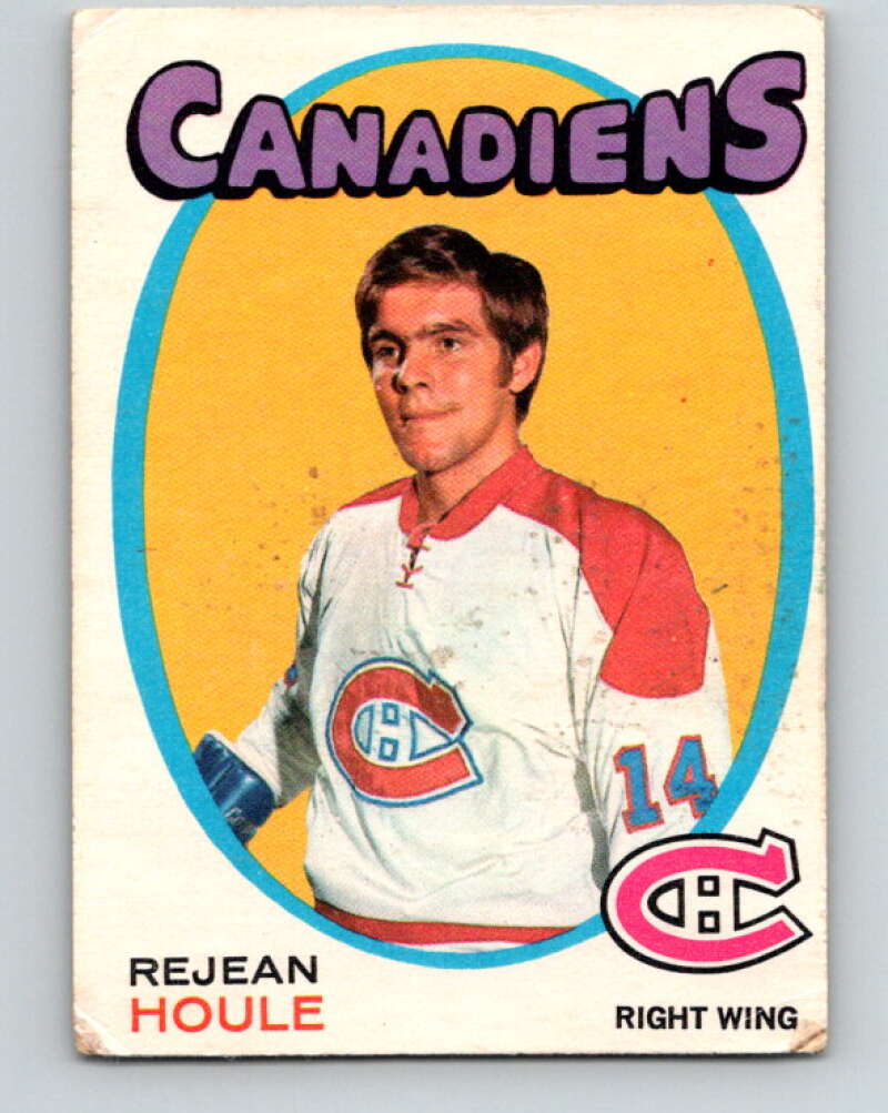 1971-72 O-Pee-Chee #147 Rejean Houle Montreal Canadiens V9374