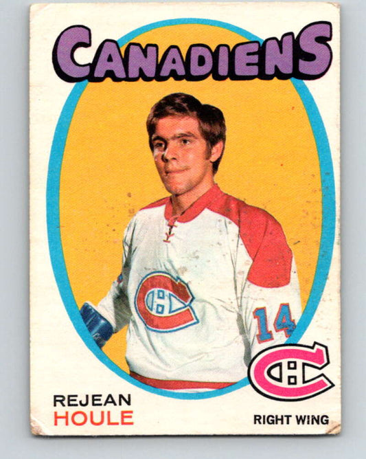 1971-72 O-Pee-Chee #147 Rejean Houle  Montreal Canadiens  V9374