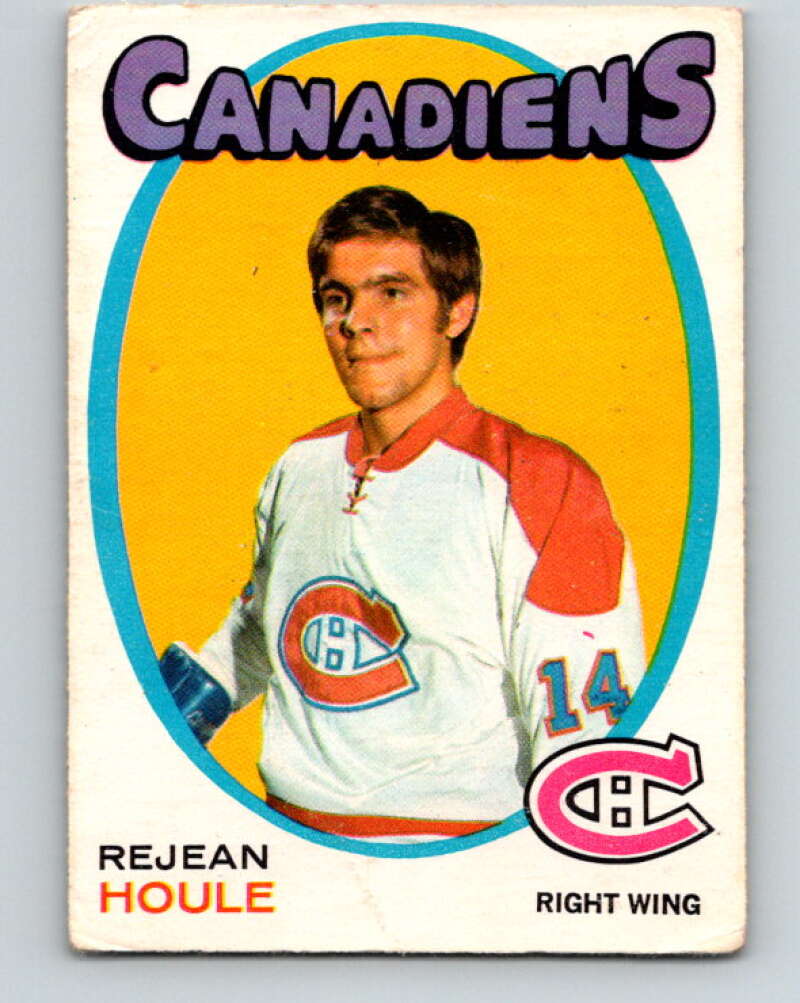 1971-72 O-Pee-Chee #147 Rejean Houle Montreal Canadiens V9375