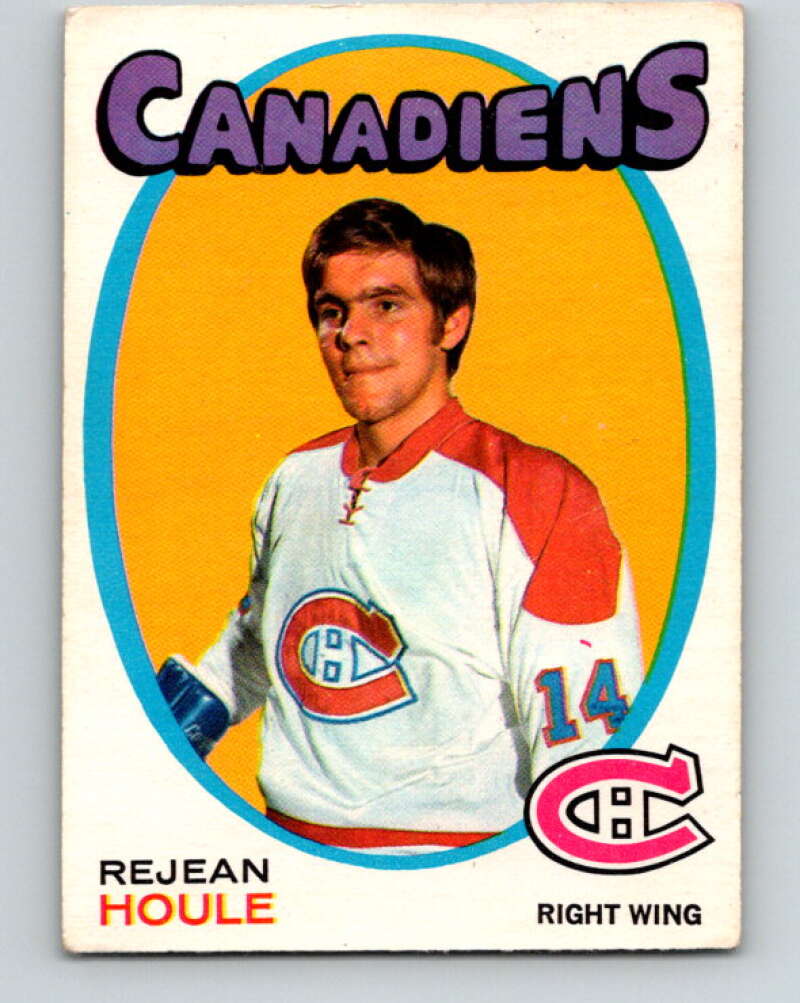 1971-72 O-Pee-Chee #147 Rejean Houle Montreal Canadiens V9376